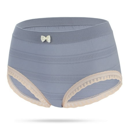 Womens Underwear Cotton Lace Sexy Triangle Lift Midriff Comfortable Seamless Brief Invisibles Lightweight Panties