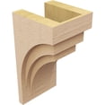 thumbnail image 5 of 9"W x 9"D x 18"H Wide Rockford Rough Cedar Woodgrain TimberThane Corbel, Primed Tan, 5 of 6