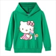 thumbnail image 3 of Hello Kitty-Sudadera con capucha de algodón para niñas, suéter con estampado bonito, jersey para bebé, Top, jersey para niños, ropa deportiva de ocio para niños, 3 of 5