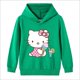 thumbnail image 3 of Hello Kitty-Sudadera con capucha de algodón para niñas, suéter con estampado bonito, jersey para bebé, Top, jersey para niños, ropa deportiva de ocio para niños, 3 of 5