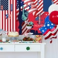 thumbnail image 5 of Darzheoy 4th of July Background Patriotic Backdrop for Photography Independence Day American Flag Stars and Stripes Balloons Backdrop Veteran Memorial National Day Party Decoration, 5 of 5