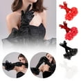 thumbnail image 2 of Gants Longs en Velours pour Femmes Mariage Soirée Costume Bal A5P0, 2 of 7