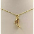 thumbnail image 2 of Lab Created Diamond High Heel Women Pendant 1Ct Round Cut 14K Yellow Gold Plated, 2 of 3
