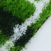 Raindrops Realistic Artificial Grass Turf Mat, Synthetic Lawn Carpet for Soccer Field, Kids Bedroom, Indoor & Outdoor Green Grass Mat