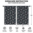 thumbnail image 2 of Blackout Kids Curtains,Black Cartoon Unicorn Moon Star Pattern Childrens Insulated Curtains Set Of 2,Bedroom Essentials,Toddler Room Decor 42"x63", 2 of 5