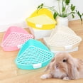thumbnail image 5 of Agiufgs Small Pet Mini Triangular, Corner-Fitting Space-Saving Design with Easy Clean, for Hamsters Rabbits Chinchillas, Yellow, 5 of 7