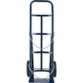 thumbnail image 2 of Single Cylinder Hand Truck with Curved Handle, 10" Semi-Pneumatic Wheels, 500 Lb. Cap, 47"H, 2 of 6