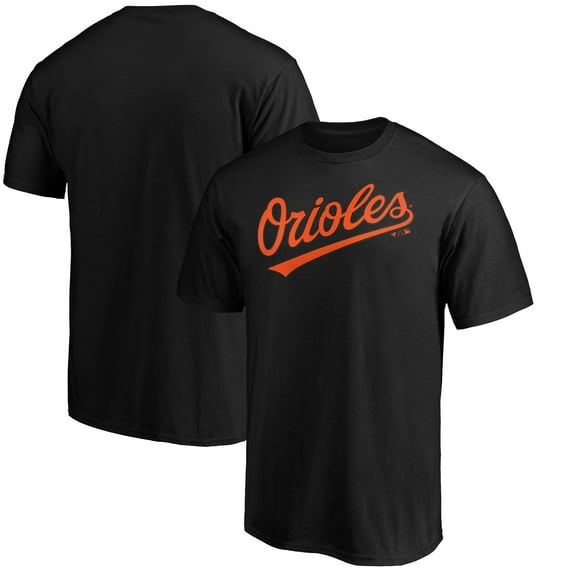Men's Black Baltimore Orioles Official Team Wordmark T-Shirt