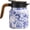 Blue and White, variant on Vintage Floral Teapot with Infuser for Loose Tea, 1000ml Insulated Stainless Steel Tea Kettle, Thermal Carafe with Leak-Proof Lid, Hot/Cold Retention 6-12H (Blue flowers)