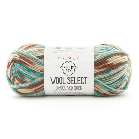 UPC: 0840166809617 | Premier Yarn Wool Select Jacquard Sock Yarn – Trailblazer  50 g  200 m