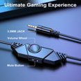 thumbnail image 6 of Voistek  Gaming Headsets with Noise Cancelling Mic, 3.5mm jack Wired Gaming Headphons for PS5, Xbox, PS4,Switch,Blue, 6 of 6