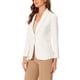 thumbnail image 4 of CHAQUETA BLAZER DE OFICINA PARA MUJERES INSPIRADA EN CHIC, CON SOLAPA, MANGAS LARGAS Y BOLSILLOS, COLOR BLANCO, 4 of 6