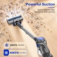 thumbnail image 4 of MOOSOO Cordless Stick Vacuum Cleaner 40KPA 50Mins Lightweight for Home Pet Hair Carpet Hard Floor, XL-618A, 4 of 16