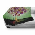thumbnail image 2 of Tree of Life Soft Flannel Fleece Blanket, Colorful Magic Love Tree Blossomed Heart and Round Leaves and Roots Life Theme, Cozy Plush for Indoor and Outdoor Use, 50" x 60", Multicolor, by Ambesonne, 2 of 5