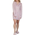 thumbnail image 3 of Doublju Women's Long Sleeve Button Down Nightgown Sleepwear Pajama Dress (Plus Size Available), 3 of 4