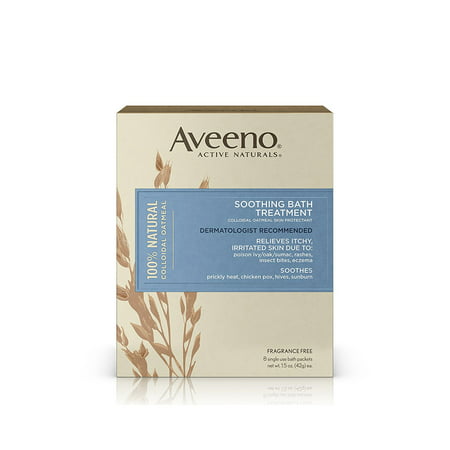 Aveeno Soothing Bath Treatment For Itchy, Irritated Skin, 8 (Best Treatment For Itchy Skin)