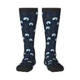 thumbnail image 2 of Picia Women Crew Soft Moisture-wicking Socks Night Forest Wolf Pattern Design Cotton Socks, One Size fit All, 2 of 9