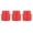 Red, variant on Suodoka 3 Pieces Soda Bottle Stopper Professional Press Type Sealing Reusable Beverage Covers for Carbonated Drinks, Red