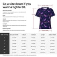 thumbnail image 4 of Bixox Men's Eggplant Printed Short Sleeve Skinny Athletic T-Shirt, 4 of 6