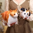 thumbnail image 5 of Simulated 3D Super Soft Fat Cat Stuffed Animal，Lifelike Cat Plush Pet Toy Pillow Home Decor Gift, 5 of 9