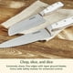 thumbnail image 4 of Cuisinart Juego de cuchillos con bloque de 15 piezas, acero inoxidable con alto contenido de carbono, triple remache forjado, blanco, C77WTR-15P, 4 of 5