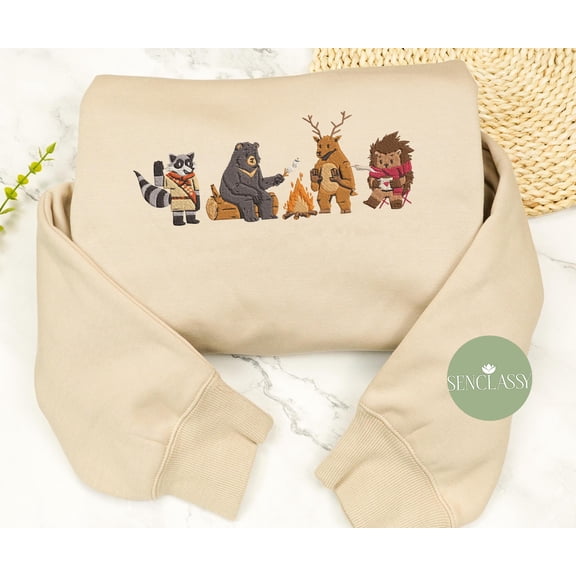 Respect Wildlife Embroidered Sweatshirt, Protect National Parks Hoodie, Camping Lover , Granola Girl Aesthetic Environmental Crewneck