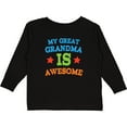 thumbnail image 3 of Inktastic My Great Grandma Is Awesome Boys or Girls Long Sleeve Toddler T-Shirt, 3 of 5
