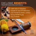 thumbnail image 4 of Tumbler Rolling Knife Sharpener Kit with Magnetic Base & 4 Angles for Kitchen Knives, 4 of 7