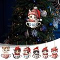 thumbnail image 1 of Artesanías Decorativas Adorno colgante para árbol de Navidad, decoración 2D de acrílico, 8 cm, 1 unidad Rkxzt, 1 of 8
