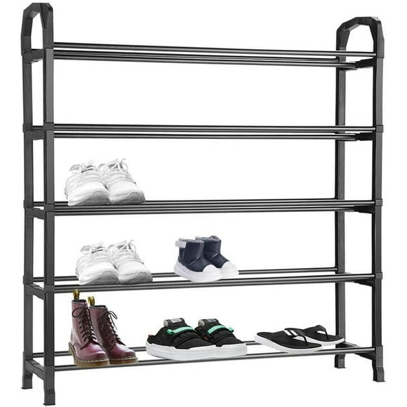 5-Tier Shoe Rack 20-Pair Shoe Shelf Storage Organizer for Hallway Bedroom Entryway