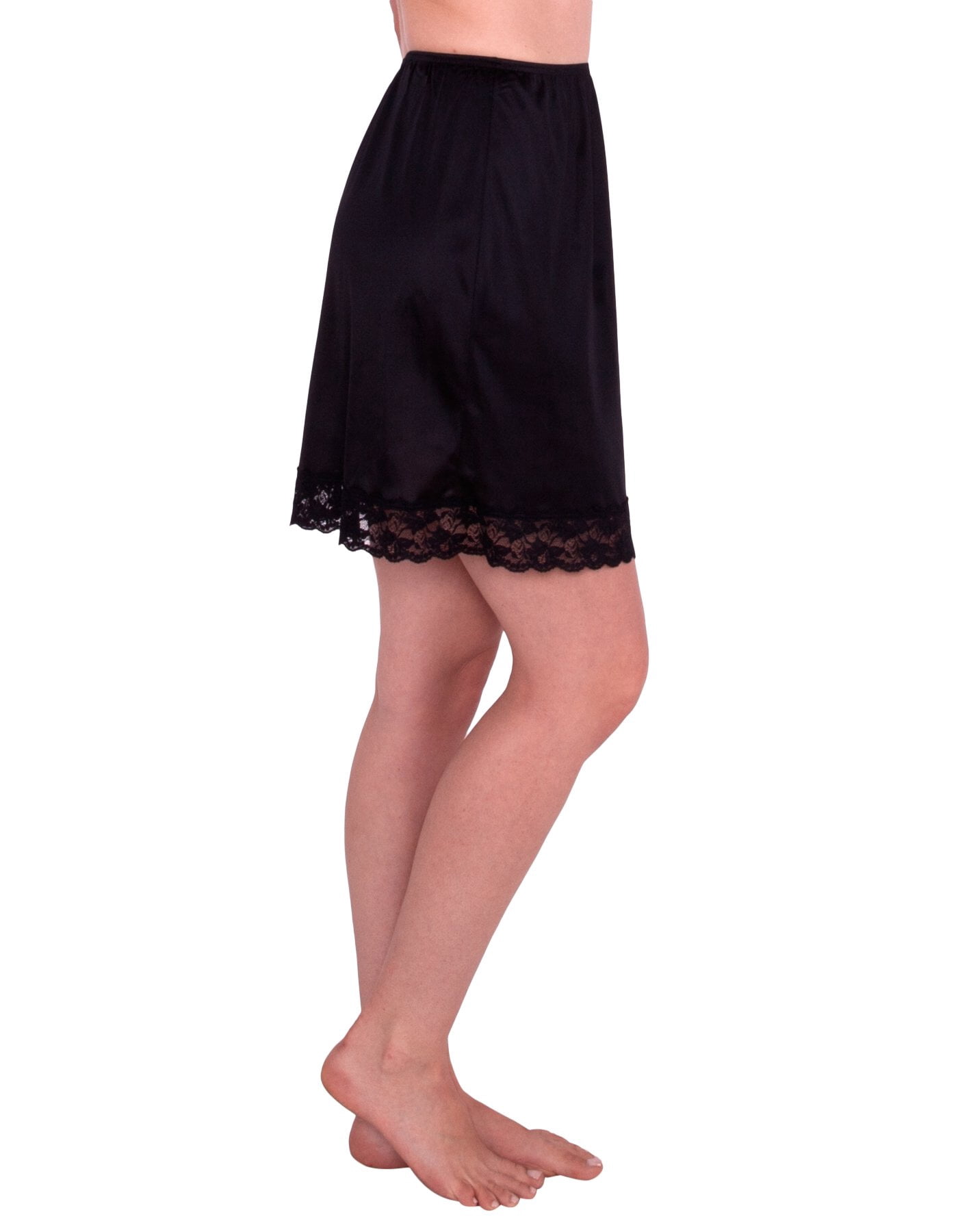 Women's Classic Vintage Half Slip with Lace Details 18 and 23 Inch