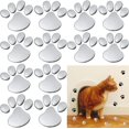 thumbnail image 1 of 12 piezas (plateadas) pegatinas para coche con diseño de pata de oso y perro, pegatinas para coche con estampado de pata de animal en 3D para decoración universal de coche y motocicleta, 1 of 5
