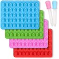 thumbnail image 1 of 4pcs Silicone Gummy Bear Mould With 2 Droppers High Quality, 1 of 4
