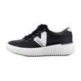 thumbnail image 2 of Vionic Womens Kearny Lace 2.0 Platform Sneaker Black Nappa Metallic Leather 7.5M, 2 of 8