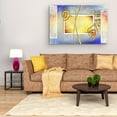 thumbnail image 5 of Startonight Canvas Wall Art Yellow Blue Abstract Geometric, Framed 32" x 48", 5 of 6