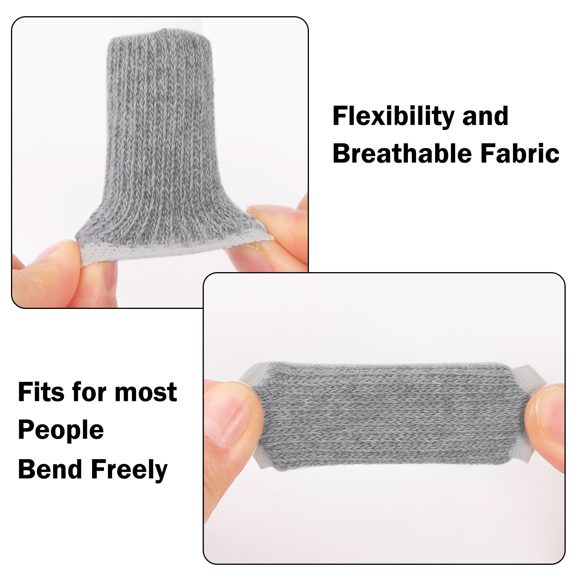 Unique Bargains Finger Protectors Splints Compression Finger Sleeves Thumb Brace 2.6"