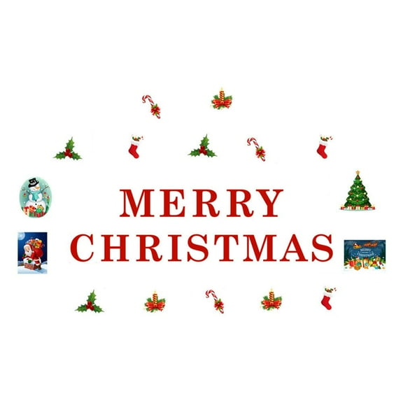 COCEQUC Christmas Magnetic Garage Door Sticker of Merry Christmas Decorations New Q3Y1