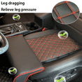 thumbnail image 4 of Universal Car Seat Leg Support Cushion, Memory Foam Extender Pad With PU Leather Cover For Drivers, Long Ride Comfort, Thigh & Knee Pain Relief Pad, 4 of 11