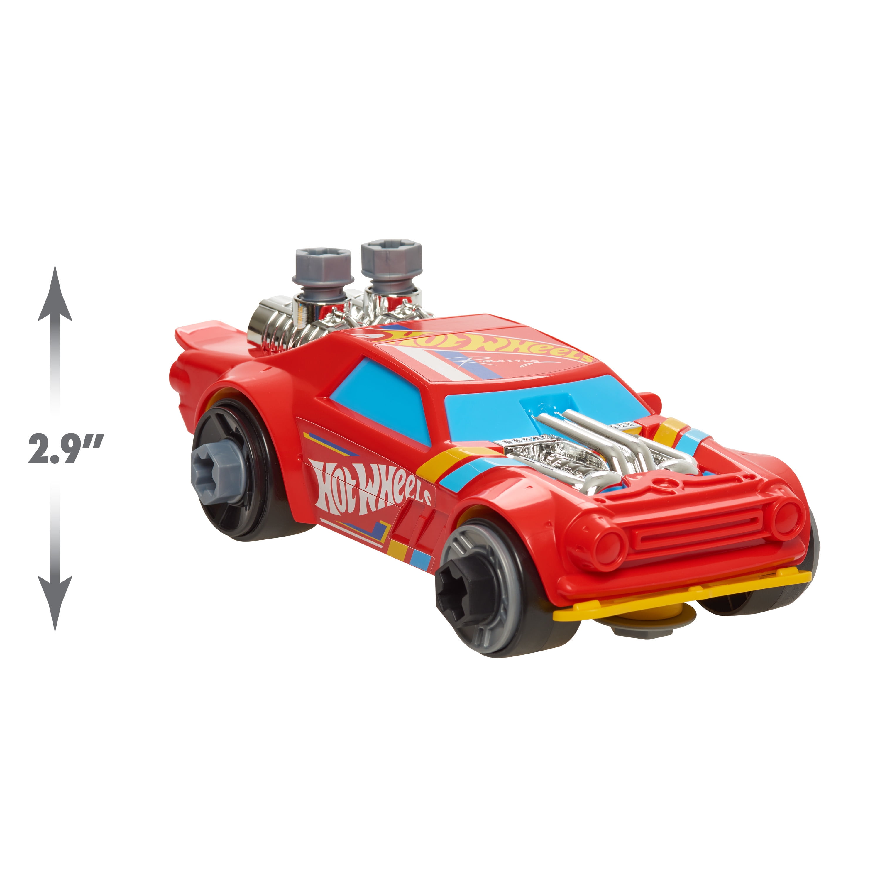 Just Play Hot Wheels Ready to Race Car Builder, 29 Pieces for Kids 