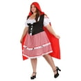 thumbnail image 4 of Costume Red Riding Hood Longueur Genou pour Femmes Grande Taille, 4 of 5