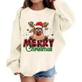 thumbnail image 5 of EnJoCho Merry Christmas Sweatshirt for Boys Holiday Graphic Pullover Hoodie Casual Xmas Shirt Kids Winter Clothes Cozy Fleec𝖾 Top 𝖧oliday 𝖦ift 3-10 Years, 5 of 6