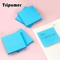 thumbnail image 2 of Tripumer 12 Pcs Self-Stick Pads Sticky Notes Self-Stick Pads 3 x 3 inch Reliable Adhesive Notepads for Office Home Use Blue, 2 of 6