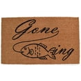 thumbnail image 1 of Imports Decor 578PVC Rectangular Gone Fishing Doormat, 1 of 1