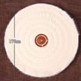 thumbnail image 1 of Cloth Buffing Polishing Wheel Arbor Buffer Polish Grinder Pad Mat White 175mm(7inch), 1 of 9