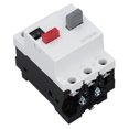 thumbnail image 1 of DIN Rail Mount Motor Circuit Protector, 3P Rail Mounted Motor Circuit Protector Switch, AC380V Overload Protection ABS Plastic Shell, with Double Handles, for Household Appliances, 1 of 7