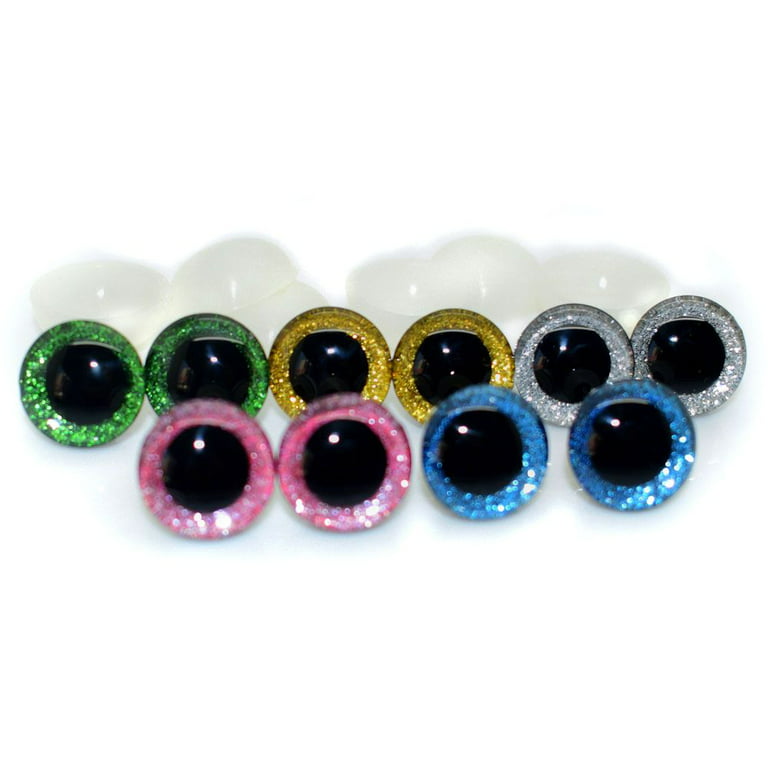 Doll Accessories 3D Plastic Glitter Safety Eyes For Crochet Toys