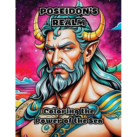 Poseidon's Realm: Coloring the Power of the Sea, (Paperback)