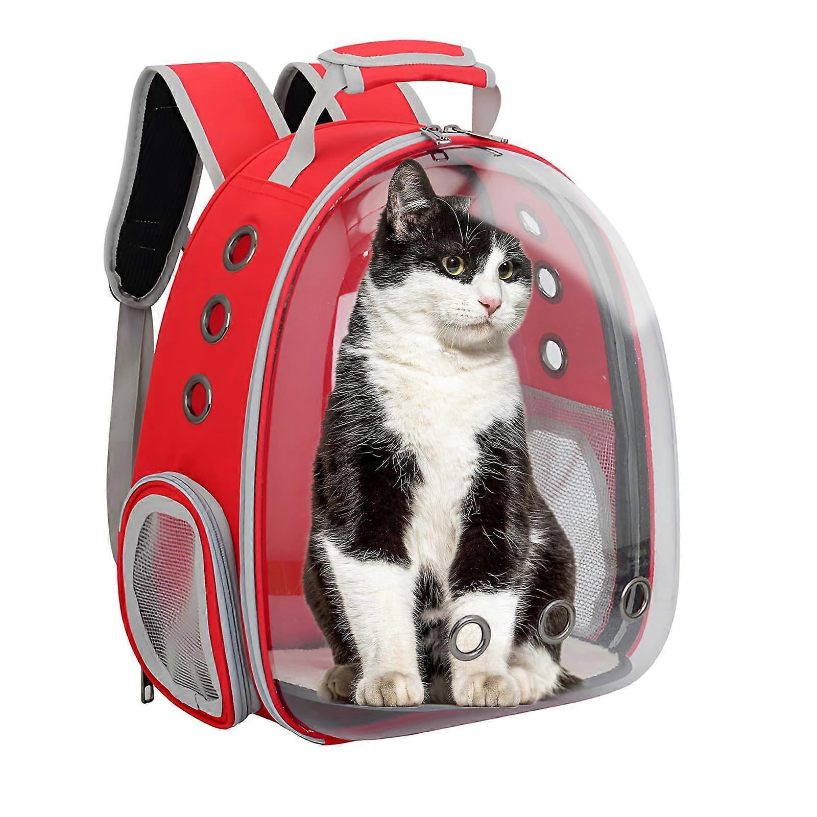 Cat backpack carrier bubble bag, transparent space capsule pet carrier dog hiking backpack