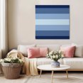 thumbnail image 5 of Navy Blue Ombre Wall Art Painting on Canvas, Gradient Navy Blue Woods Farmhouse Canvas Art Home Prints Wall Art Framed Modern Artwork for Living Room Bedroom Wall Decor 8x8in, 5 of 9