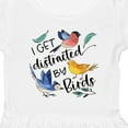 thumbnail image 4 of Inktastic I Get Distracted by Birds Girls Toddler Dress, 4 of 5